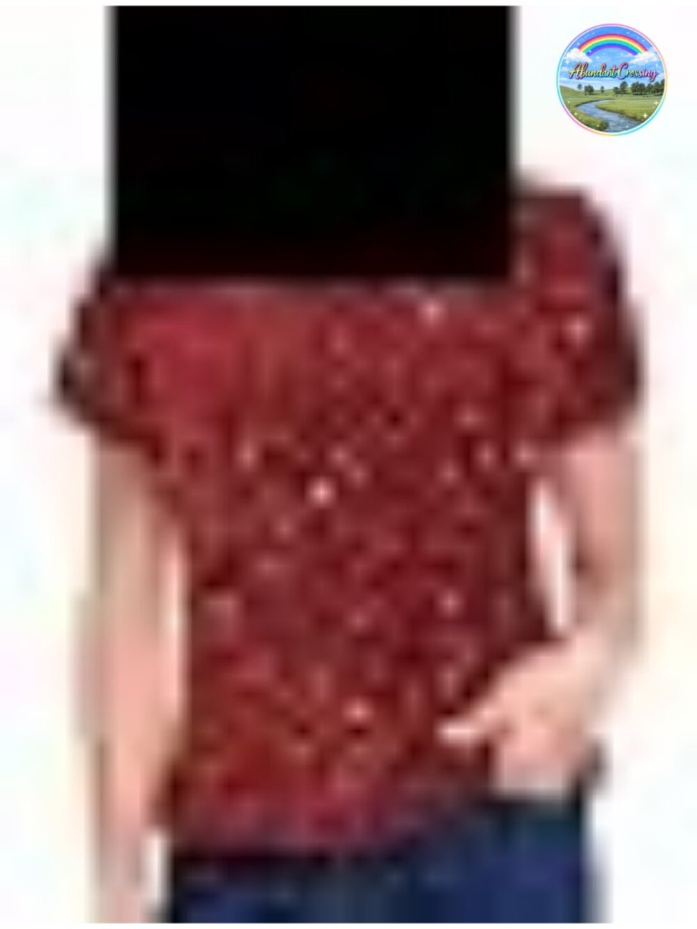 Velvet Sequin Short Sleeve Top Crew Neck Fitted Party Blouse
